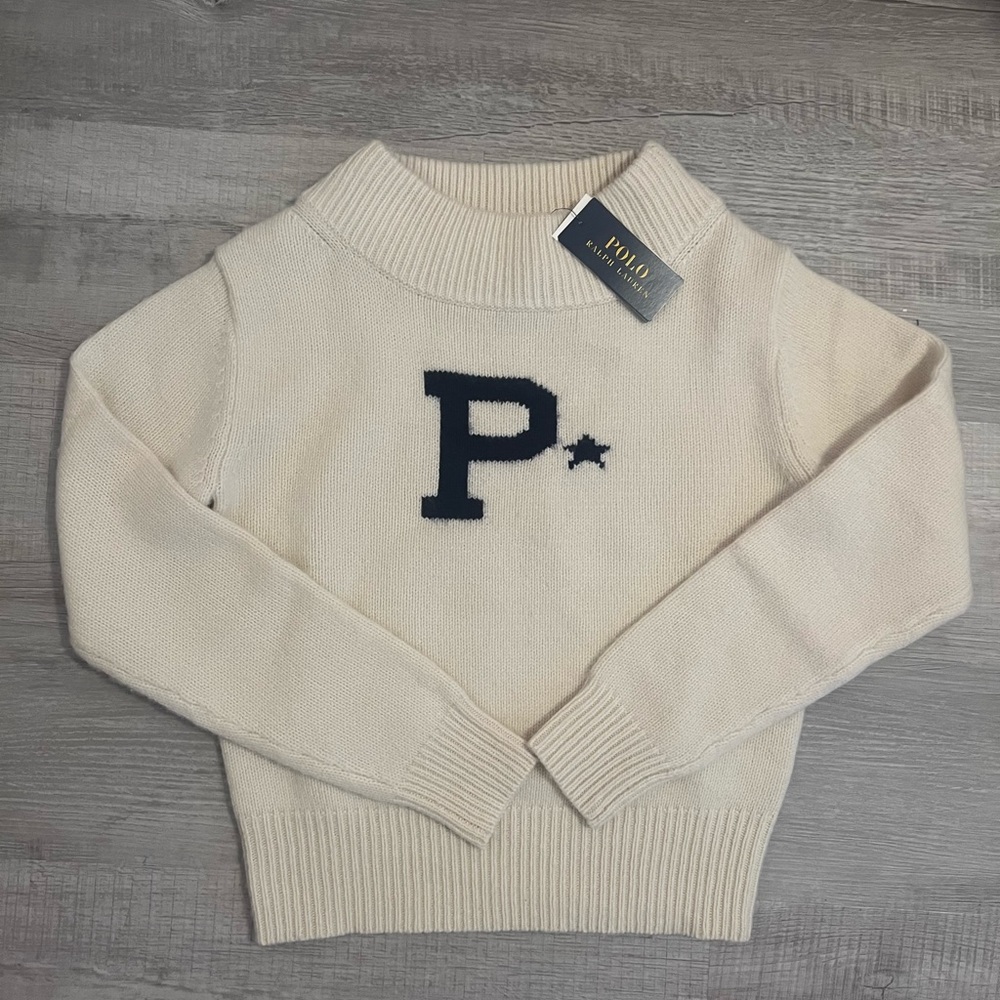 Polo Ralph Lauren size Small women’s  Cream Sweater Holiday Christmas